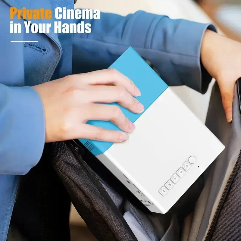 Suitable for home theater mini portable YG300 projector, HDMI connection WIFI、 Phone, compatible with USB