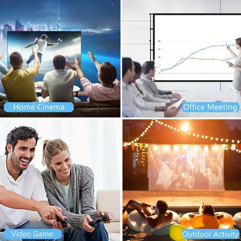 Suitable for home theater mini portable YG300 projector, HDMI connection WIFI、 Phone, compatible with USB
