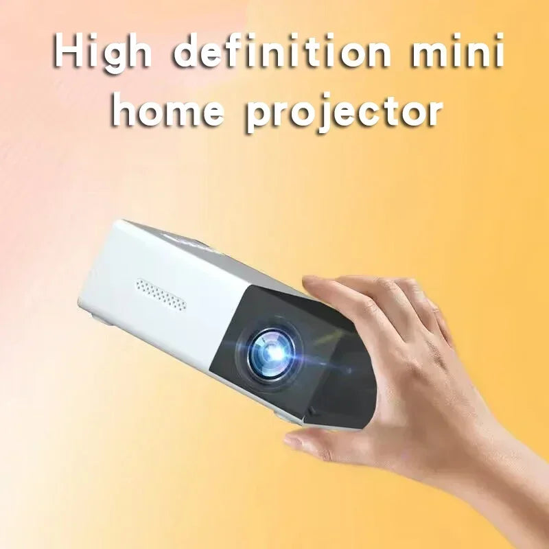 Suitable for home theater mini portable YG300 projector, HDMI connection WIFI、 Phone, compatible with USB